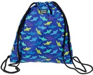 Školské vrece na topánky cez rameno STARPAK modré Vrece pre deti v žralokoch