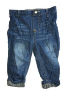 Niebieskie spodnie jeans miękkie OshKosh 6-9 68-74