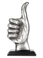FIGURKA STATUETKA kciuk symbol OK na Prezent metal