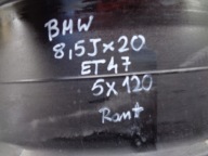 disk hliníkový BMW 8,5JX20 ET47 5X120 záď