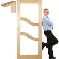 Drzwi sosnowe drewniane ościeżnica STOLGEN PS4 60