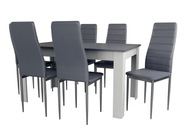 śliczny stół do jadalni, stół + 6 krzeseł