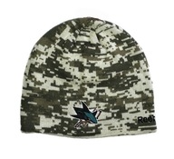 Ciepła czapka Reebok San Jose Sharks Camo NHL