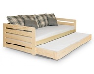 Łóżko podwójne wysuwane BOSS materace 200x90 cm-mocne