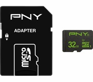 KARTA PAMIĘCI 32GB PNY 80MB/S MICRO SD + ADAPTER