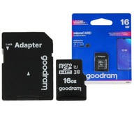 Karta pamięci GOODRAM 16GB MicroSD Szybka GPS SD