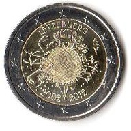 2 euro okolicznościowe Luksemburg 2012 waluta