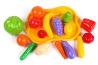 Zabawkowe Plastikowe Owoce 16 Szt. dla Dzieci Artykuły Spożywcze