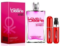 LOVE DESIRE DAMSKIE PRESTIŻOWE PERFUMY Z FEROMONAMI MOCNE FEROMONY 100ML