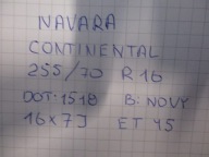 wheel spare spare tyre NISSAN NAVARA R16