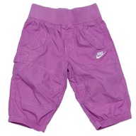 NIKE super fajne WYGODNE spodnie PUMPY fioletowe 74-80