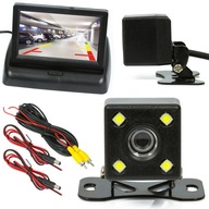 Tolatókamera 4 LED-del, 4,3" LCD monitor, 12V