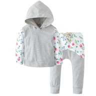 Komplet niemowlęcy dres 2cz. bluza z kapturem + spodnie 62-68 3-6m