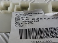 1 3 5 7 8 X3 X4 X6 module electrical bonnet rear part