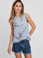 VERO MODA szyfonowy top w kwiaty M