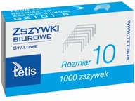 ZSZYWKI BIUROWE STALOWE NO.10 GZ101-B TETIS