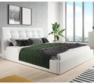 Łóżko AL tapicerowane sypialniane 180x200 pojemnik