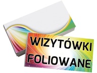 WIZYTÓWKI 1000 szt + FOLIA SOFT TOUCH + LAKIER UV