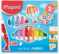 Perá Jumbo Maped Colorpeps 24 farieb , pre batoľatá 1+