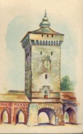 Képeslap Krakkó Flórián kapu