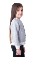 Sivý sveter pre dievčatá 92