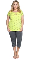 Piżama Italian Fashion CAPRI kr.r., 3/4 Limonka L