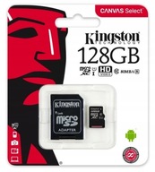 KARTA PAMIĘCI DO SMARTFONA microSD 128GB + ADAPTER