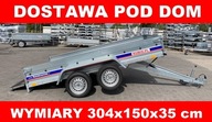 SPAWANA RAMA UCHYŁ 2 OSIE, lekka 750 kg 304x150cm