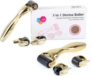 Derma Roller 3v1 Gold Telo Tvár Oči 0,2/0,5/1,5