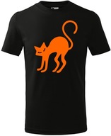 AllePríležitosť Detské tričko na Halloween potlač Mačka Čarodejnice
