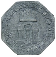 + Riesenburg - Prabuty - 5 Pfennig 1917 - cynk