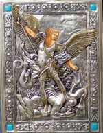 Ikona św. Michała Archanioła ZŁOTO DREWNO nr 104