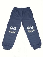Spodnie dresowe dresy bawełna cute monster 86