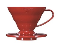 HARIO DRIP ZAPARZACZ PLASTIKOWY CZERWONY V60-01