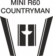 Carstickers_pl matrica szett motorháztetőre és csomagtartóra Mini R60 Countryman típushoz