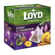 Herbata LOYD Śliwka z Cynamonem 20 toreb piramidki