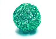 KALAIT Guľa pletená zelená 1,2cm 1ks-CH463