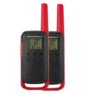 KRÓTKOFALÓWKI Łoki Toki MOTOROLA T62 do 8 km Walkie Talkie Czerwone