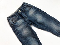 spodnie jeansowe piękne jeansy rurki denim 2-3lat