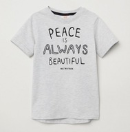 H&M PEACE koszulka t-shirt 110-116