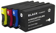 4× Atrament Unitec 953-XL-4x pre HP čierna (black), červená (magenta), modrá (cyan), sada, žltá (yellow)