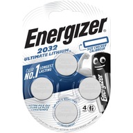 4x Bateria ENERGIZER CR2032 Ultimate Lithium 3V