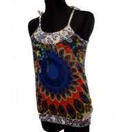 122/128 CM DESIGUAL MÓDNY TOP FAREBNÁ BLÚZKA