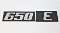 Emblemat znaczek napis 650 E do Fiata 126p śruby