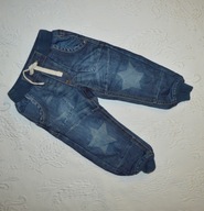 LINDEX SPODNIE JOGGERY JEANS 12-18m 86