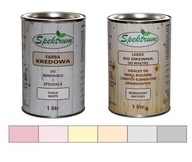 SPEKTRUM Farba kredowa pastelowa 1l + Lakier 1L