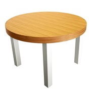 Stôl okrúhly drevený stôl Rossi dyhovaná doska