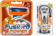Gillette Fusion Power Cool White + kazety 8 kusov