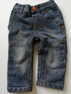 REBEL ocieplane spodnie jeans r. 80