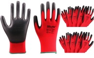 Pracovné rukavice R9 LATEX 12 párov BALENIE veľkosť 9 záhradné